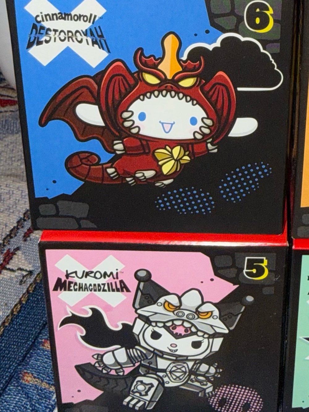 Sanrio Cinnamoroll Red Dragon & Kuromi Pink Mech Collectible Boxes